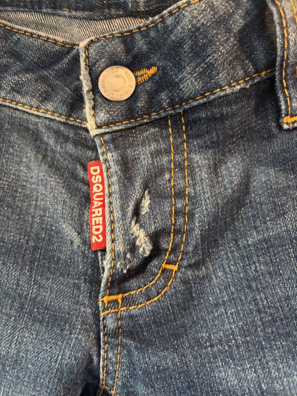 DSQUARED2 Women's Dark Blue Distressed Skinny Jeans - Picture 2 of 14